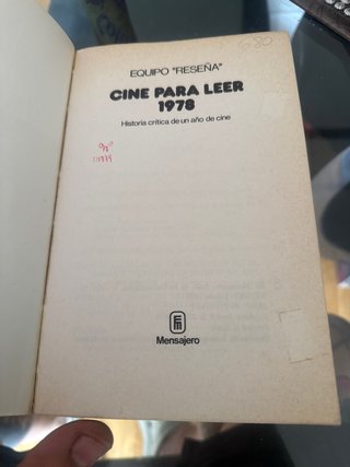 Cine para leer 1978 Historia crítica de un año ...