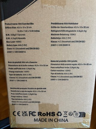 Uten Mini Pedal de Ejercicio Estático