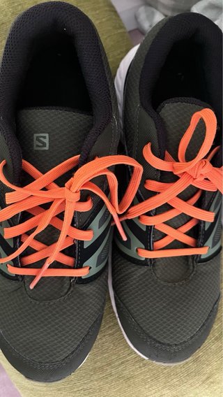 Zapatillas de montaña Salomon niñ@ verde/naranja
