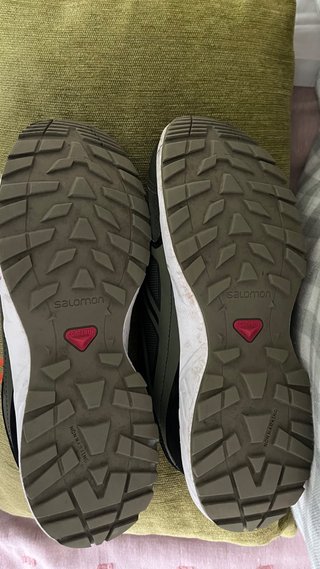 Zapatillas de montaña Salomon niñ@ verde/naranja