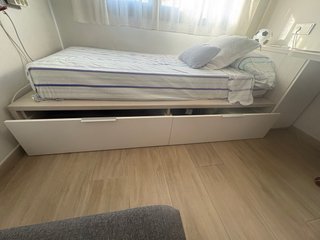 Cama juvenil con 2 cajones