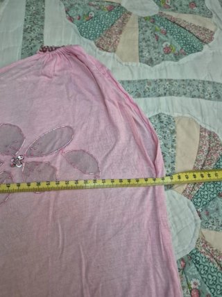 Copricostume rosa con fiori vintage