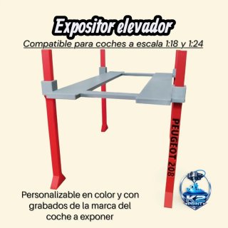 Elevadores para coches a escala 1:18 / 1:24
