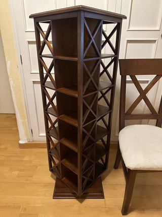 Mueble giratorio madera CD/libros