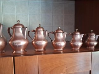 Set 8 Brocche Rame Vintage