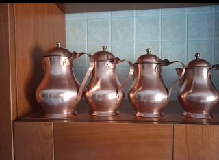 Set 8 Brocche Rame Vintage