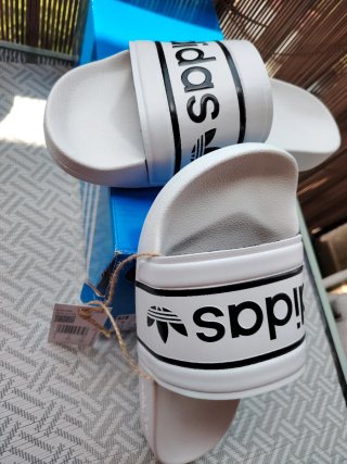 Chanclas Adidas Adilette Talla 42 Blancas