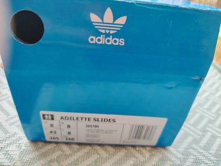 Chanclas Adidas Adilette Talla 42 Blancas