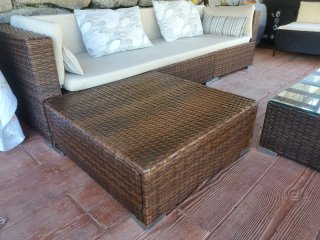 Conjunto Muebles Jardín Ratán 5 Piezas
