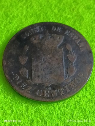 Moneda antigua Alfonso XII 1879