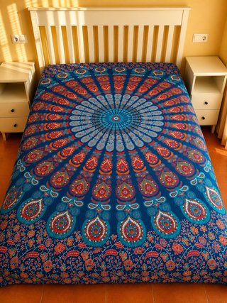 Colcha/Manta Mandala Multicolor 210x240