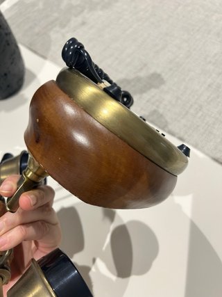 Teléfono Antiguo Madera y Bronce