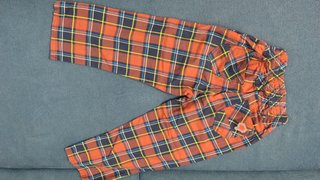 Camicia e pantaloni stile scozzese bimbo 6/7 anni