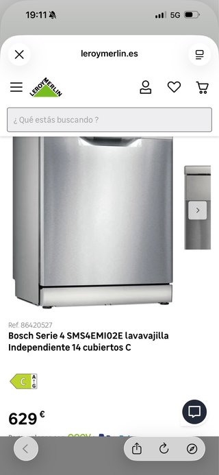Lavavajillas Bosch Serie 4 SMS4EMI02E – Inox