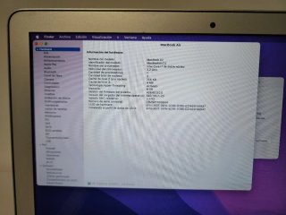 MacBook Air 13” 7,2, i7 2.2GHz, 8GB RAM, 512GB SSD