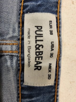 Vaquero corto Pull&Bear azul Talla M