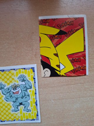 3 Cromos Pokémon MERLIN 1999 sin despegar