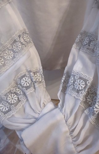 Camicia vintage francese con ricami