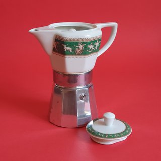 Caffettiera Moka 6 tazze italiana vintage '60 '70