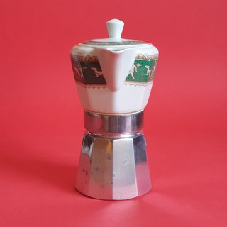 Caffettiera Moka 6 tazze italiana vintage '60 '70