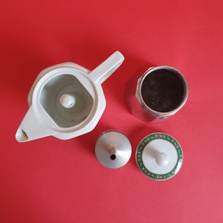 Caffettiera Moka 6 tazze italiana vintage '60 '70