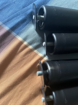 Patas Cama Metal Negras (4uds)