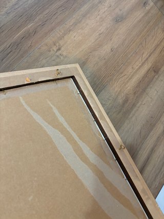 Marco rectangular de madera nogal
