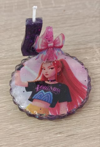 Velas de cumpleaños en resina
