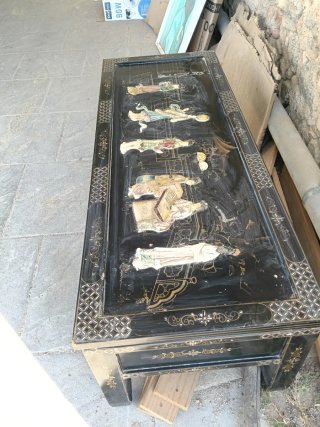 Mesa Centro Oriental Negra Madera