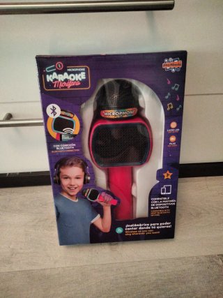 Micrófono Karaoke Bluetooth Luces LED