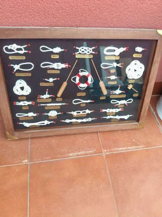 Cuadro Nudos Marineros Madera