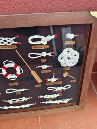 Cuadro Nudos Marineros Madera
