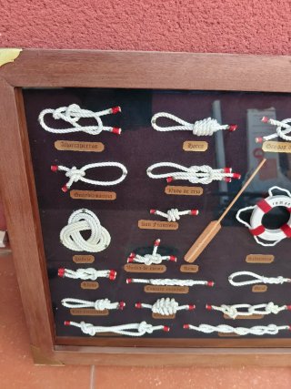Cuadro Nudos Marineros Madera