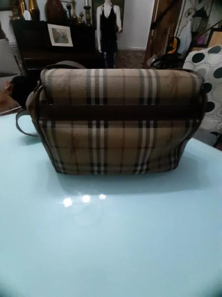Bolso Burberry Nova Check Marrón y Beige