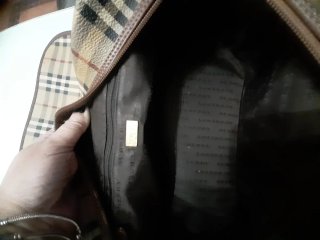 Bolso Burberry Nova Check Marrón y Beige