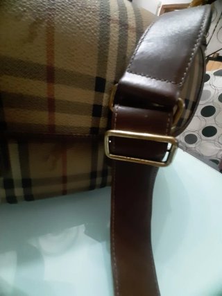 Bolso Burberry Nova Check Marrón y Beige