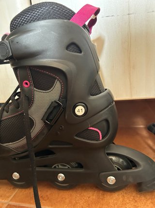 Patines Oxelo, 41, con casco y protecciones