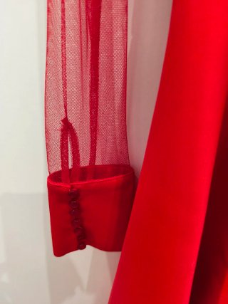 Vestido fiesta rojo Silvia Navarro