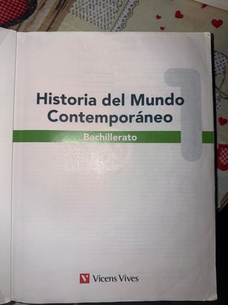 Historia del mundo contemporáneo 1 Bachillerato