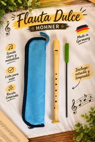 Flauta Dulce Hohner Estuche Limpiador