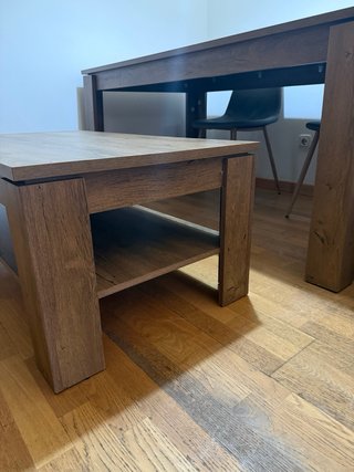 Mesa comedor + mesa centro madera