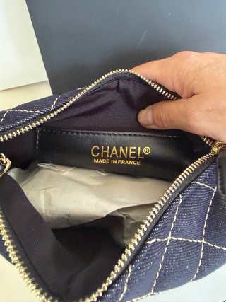Bolso Chanel Vaquero Azul Dorado