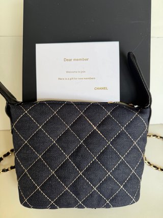 Bolso Chanel Vaquero Azul Dorado