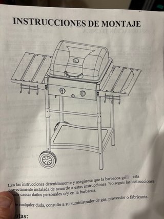 Barbacoa Gas 2 Quemadores 4.9 kW