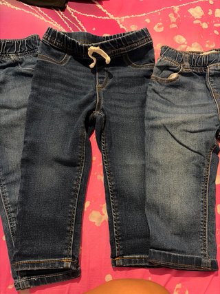 3 Pantalones Vaqueros Bebé 12-18 Meses