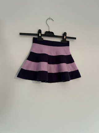 Falda Benetton T3-4 Rayas Morado