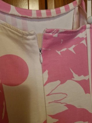 Vestido de flamenca rosa y blanco