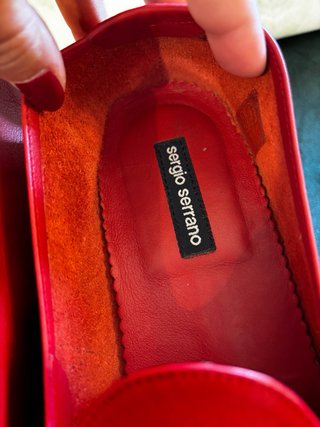 Mocasines Sergio Serrano 41 Hombre Piel Roja