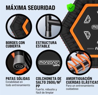 Cama Elástica Fitness Interior Ø120cm