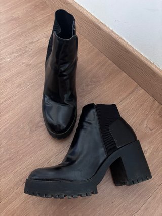 Botines negros tacón plataforma